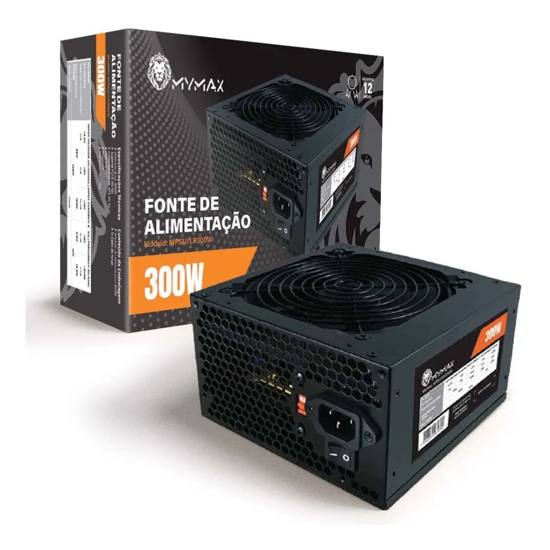 Fonte ATX 300W Real Mymax MPSU/LP300W 110/220v | Amazon.com.br